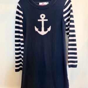 Vineyard Vines Navy and White Anchor Sweater